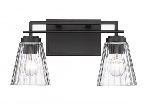 Z-Lite Lyna 2 Light Vanity in Brushed Nickel Finish Model: 823-2V-BN