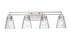 Z-Lite Lyna 4 Light Vanity in Brushed Nickel Finish Model: 823-4V-BN