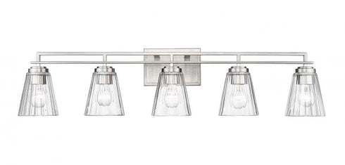 Z-Lite Lyna 5 Light Vanity in Brushed Nickel Finish Model: 823-5V-BN