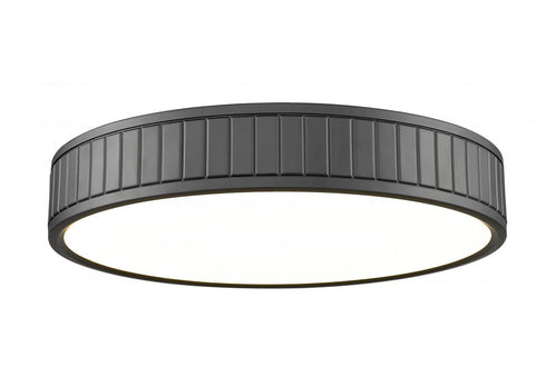 Z-Lite Madison 1 Light Flush Mount in Brushed Nickel Finish Model: 1005F16-BN-LED