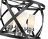Z-Lite Malcalester 4 Light Semi Flush Mount in Matte Black + Brushed Nickel Finish Model: 481SF15-MB-BN