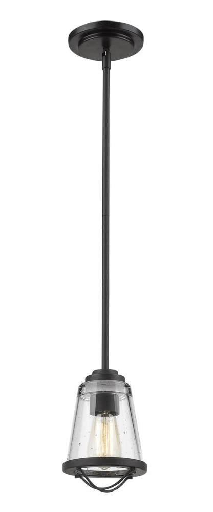 Z-Lite Mariner 1 Light Pendant in Brushed Nickel Finish Model: 444MP-BN
