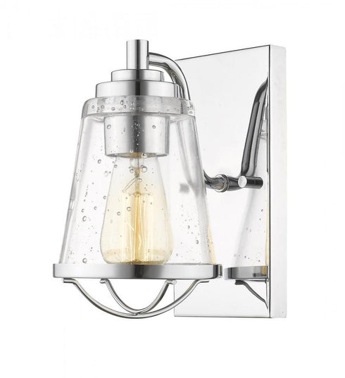 Z-Lite Mariner 1 Light Wall Sconce in Brushed Nickel Finish Model: 444-1S-BN