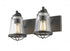Z-Lite Mariner 2 Light Vanity in Brushed Nickel Finish Model: 444-2V-BN