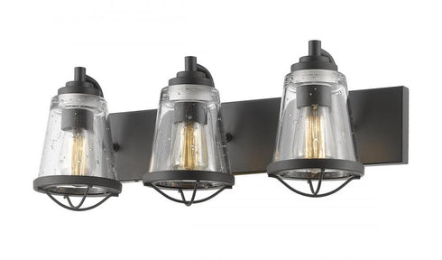 Z-Lite Mariner 3 Light Vanity in Brushed Nickel Finish Model: 444-3V-BN