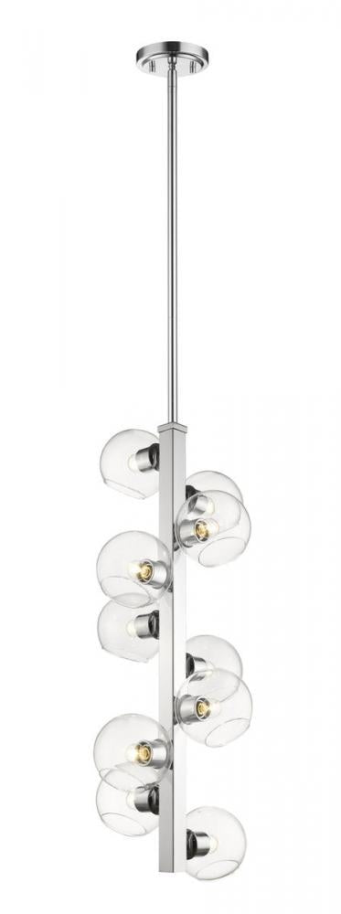 Z-Lite Marquee 10 Light Chandelier in Chrome Finish Model: 455-10CH