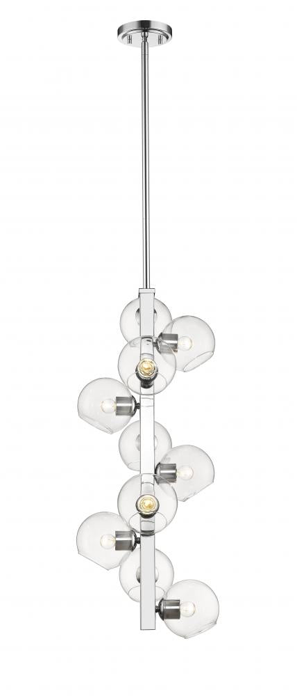 Z-Lite Marquee 10 Light Chandelier in Chrome Finish Model: 455-10CH