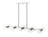 Z-Lite Marquee 10 Light Linear Chandelier in Chrome Finish Model: 455-10L-CH