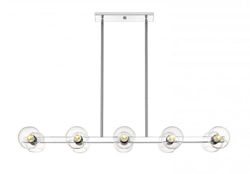 Z-Lite Marquee 10 Light Linear Chandelier in Chrome Finish Model: 455-10L-CH