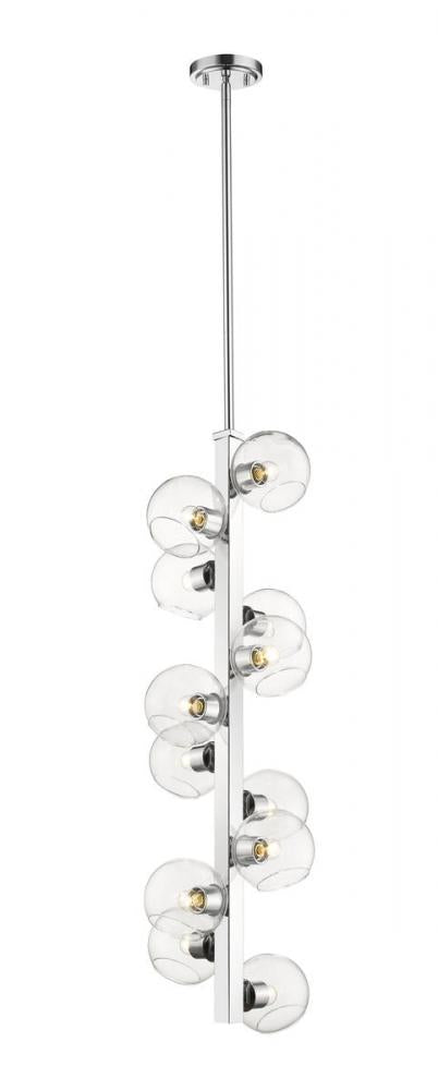 Z-Lite Marquee 12 Light Chandelier in Chrome Finish Model: 455-12CH
