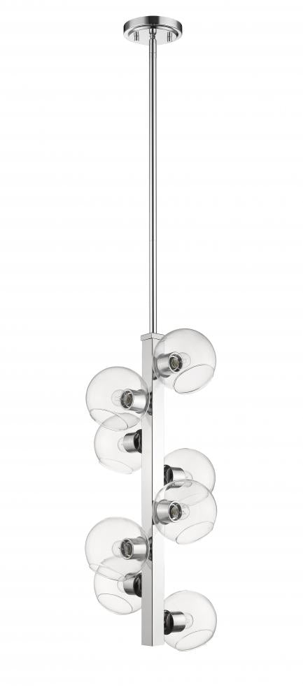 Z-Lite Marquee 8 Light Chandelier in Chrome Finish Model: 455-8CH