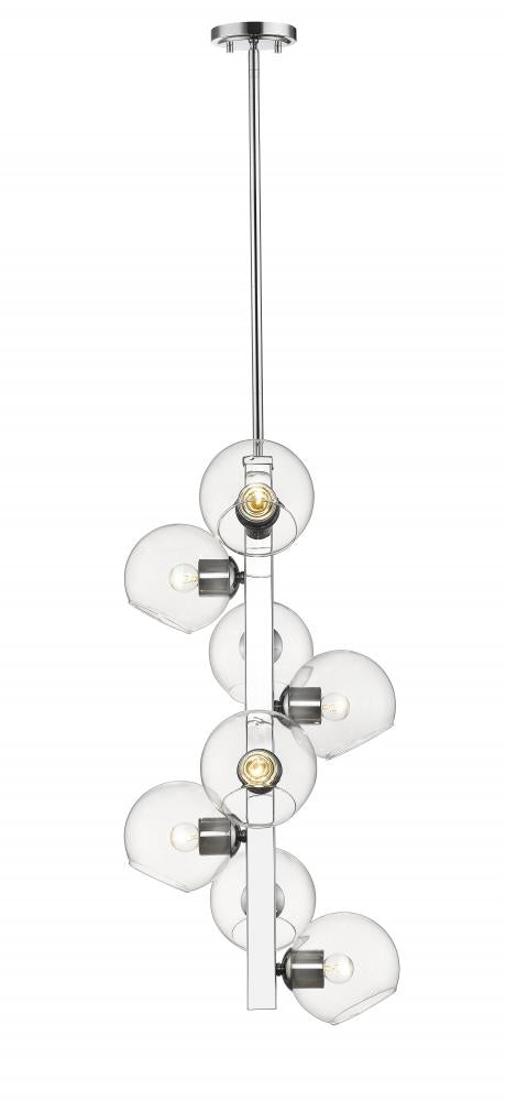 Z-Lite Marquee 8 Light Chandelier in Chrome Finish Model: 455-8CH