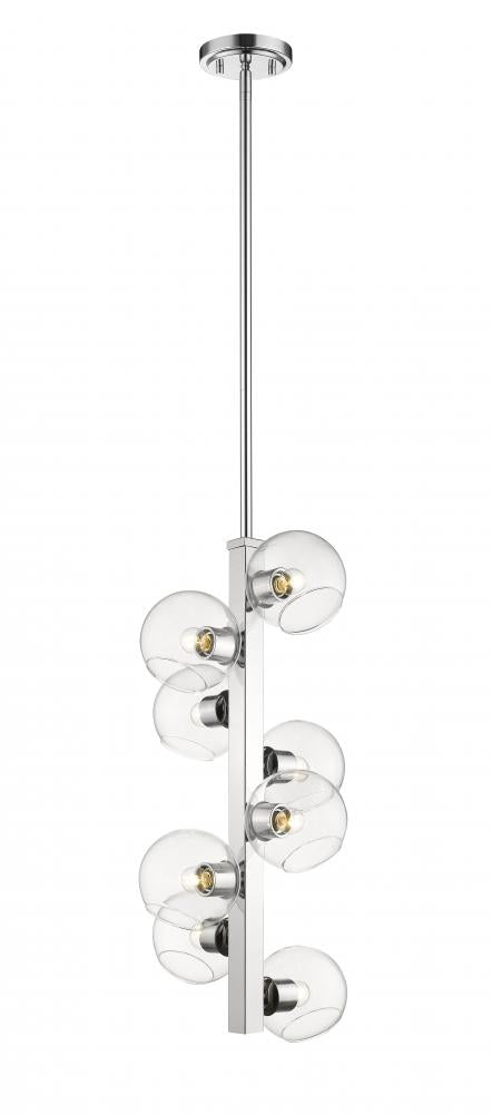 Z-Lite Marquee 8 Light Chandelier in Chrome Finish Model: 455-8CH
