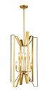 Z-Lite Marsala 8 Light Chandelier in Brushed Nickel Finish Model: 4000-8BN