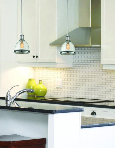 Z-Lite Mason 1 Light Pendant in Chrome Finish Model: 719MP-CH