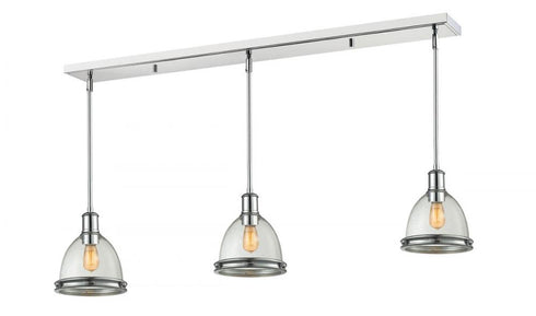 Z-Lite Mason 3 Light Linear Chandelier in Chrome Finish Model: 719MP-3CH