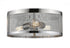 Z-Lite Meshsmith 3 Light Flush Mount in Brushed Nickel Finish Model: 331F14-BN