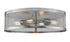 Z-Lite Meshsmith 4 Light Flush Mount in Brushed Nickel Finish Model: 331F21-BN