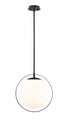 Z-Lite Midnetic 1 Light Pendant in Matte Black Finish Model: 730P12-MB