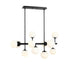 Z-Lite Midnetic 11 Light Linear Chandelier in Matte Black Finish Model: 730-11L-MB