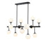 Z-Lite Midnetic 13 Light Linear Chandelier in Matte Black Finish Model: 730-13L-MB