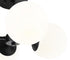 Z-Lite Midnetic 4 Light Semi Flush Mount in Matte Black Finish Model: 730SF4-MB