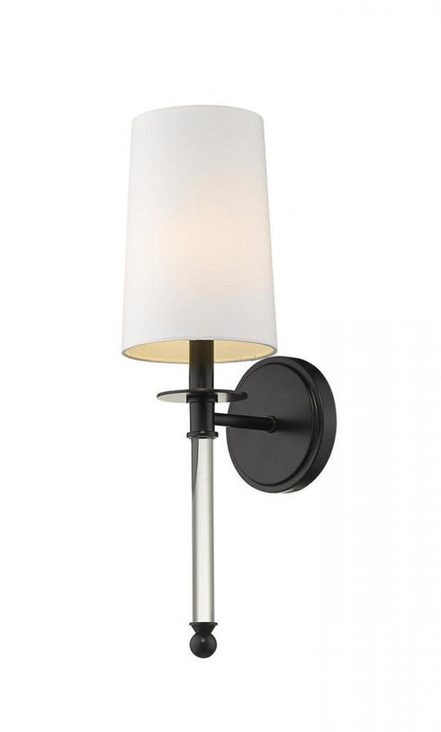 Z-Lite Mila 1 Light Wall Sconce in Brushed Nickel Finish Model: 808-1S-BN