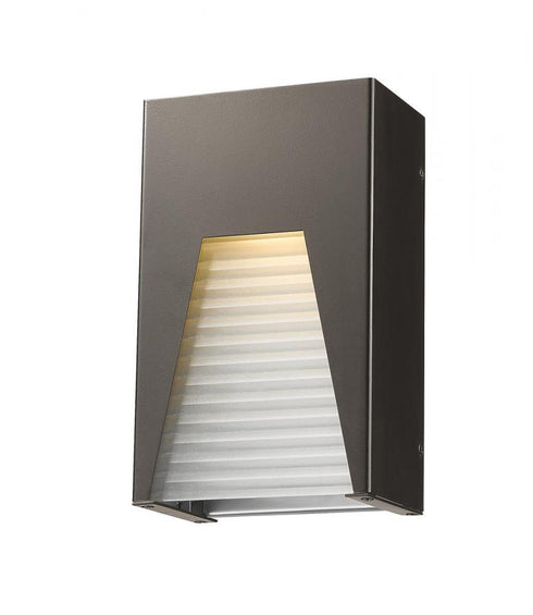 Z-Lite Millenial 1 Light Outdoor Wall Light in Black Gold Finish Model: 561S-BK-GD-CSL-LED