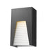 Z-Lite Millenial 1 Light Outdoor Wall Light in Black Gold Finish Model: 561S-BK-GD-CSL-LED