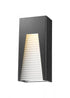 Z-Lite Millenial 1 Light Outdoor Wall Light in Black Silver Finish Model: 561M-BK-SL-FRB-LED