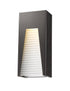 Z-Lite Millenial 1 Light Outdoor Wall Light in Black Silver Finish Model: 561M-BK-SL-FRB-LED
