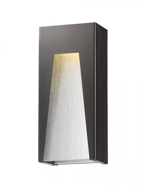 Z-Lite Millenial 1 Light Outdoor Wall Light in Bronze Silver Finish Model: 561B-DBZ-SL-SDY-LED