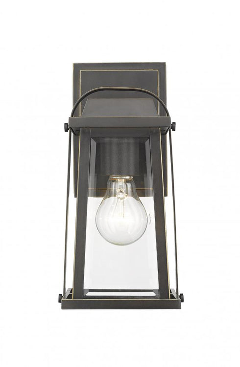 Z-Lite Millworks 1 Light Outdoor Wall Light in Oil Rubbed Bronze Finish Model: 574S-ORB