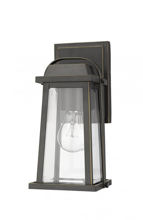 Z-Lite Millworks 1 Light Outdoor Wall Light in Oil Rubbed Bronze Finish Model: 574S-ORB