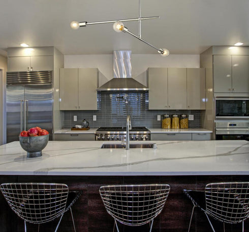 Z-Lite Modernist 3 Light Chandelier in Chrome Finish Model: 731-3CH