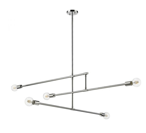 Z-Lite Modernist 5 Light Chandelier in Chrome Finish Model: 731-5CH