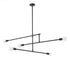 Z-Lite Modernist 5 Light Chandelier in Matte Black Finish Model: 731-5MB