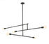 Z-Lite Modernist 5 Light Chandelier in Matte Black Finish Model: 731-5MB