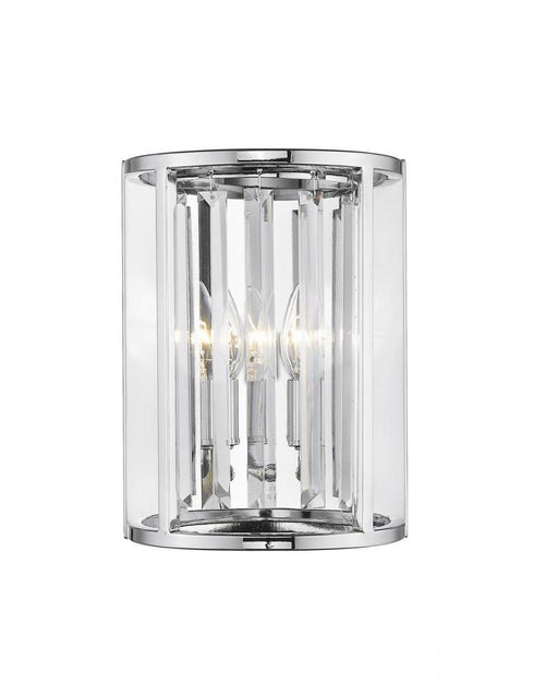 Z-Lite Monarch 2 Light Wall Sconce in Chrome Finish Model: 439-2S-CH