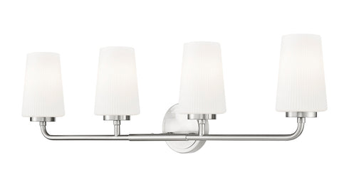 Z-Lite Montford 4 Light Vanity in Brushed Nickel Finish Model: 7005-4V-BN