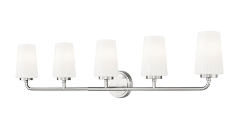 Z-Lite Montford 5 Light Vanity in Brushed Nickel Finish Model: 7005-5V-BN