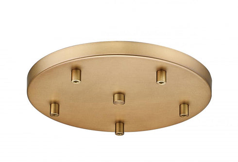 Z-Lite Multi Point Canopy 5 Light Ceiling Plate in Brushed Nickel Finish Model: CP1205R-BN