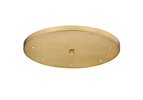 Z-Lite Multi Point Canopy 7 Light Ceiling Plate in Brushed Nickel Finish Model: CP1807R-BN