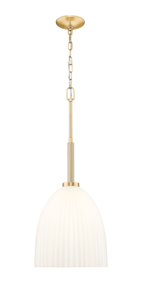 Z-Lite Naya 1 Light Pendant in Matte Black Finish Model: 7518P11-MB