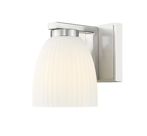 Z-Lite Naya 1 Light Wall Sconce in Brushed Nickel Finish Model: 7518-1S-BN