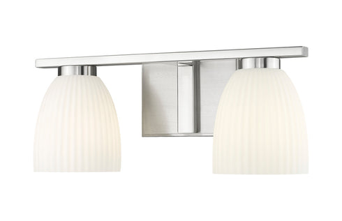 Z-Lite Naya 2 Light Vanity in Brushed Nickel Finish Model: 7518-2V-BN