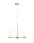 Z-Lite Naya 3 Light Chandelier in Matte Black Finish Model: 7518-3MB