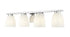 Z-Lite Naya 4 Light Vanity in Brushed Nickel Finish Model: 7518-4V-BN