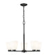 Z-Lite Naya 5 Light Chandelier in Matte Black Finish Model: 7518-5MB