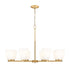 Z-Lite Naya 8 Light Chandelier in Matte Black Finish Model: 7518-8MB